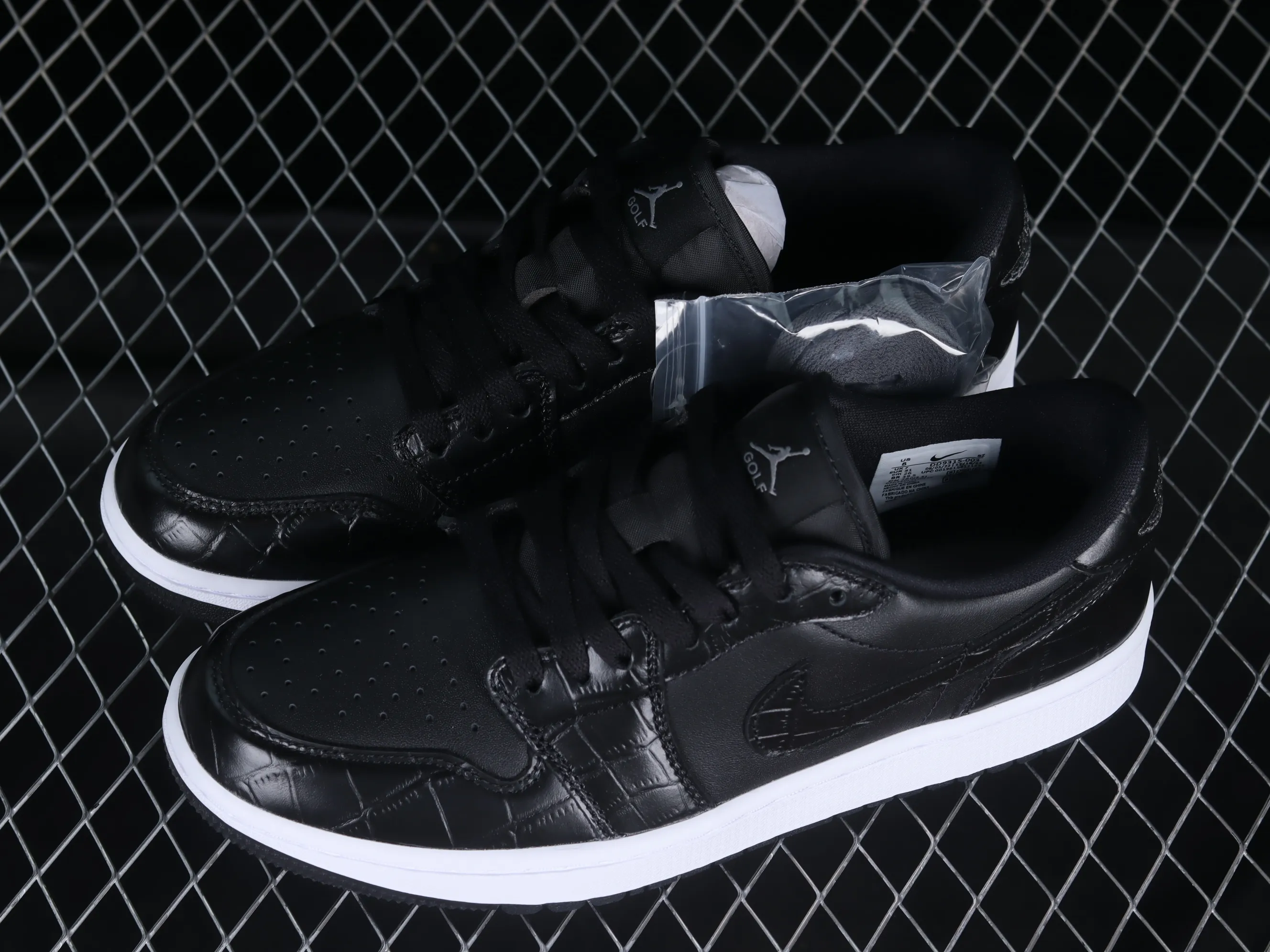 All categories Air Jordan Jordan series basketball shoes Air Jordan 1 Low G version pure original Air Jordan 1 Low Golf "Black Snake Pattern" AJ1 Joe 1 new golf version black snake pattern DD9315-003
